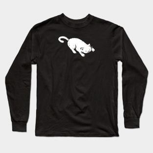 White Cat Sleeping Long Sleeve T-Shirt